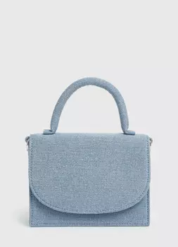 Джинсовая сумка-кроссбоди с ручкой, Синий