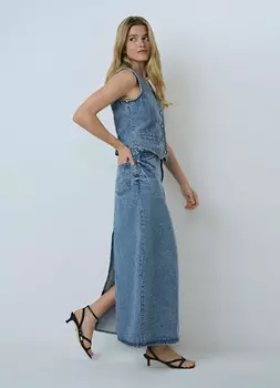 Джинсовая юбка, Синий