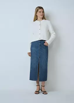 Джинсовая юбка, Синий