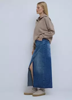 Джинсовая юбка, Синий