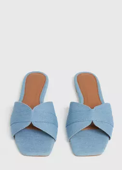 Джинсовые шлёпанцы, Синий