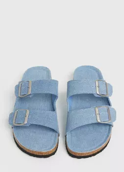 Джинсовые шлёпанцы, Синий