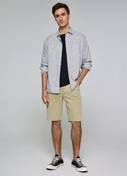 Джинсовые шорты, Бежевый