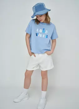 Джинсовые шорты для девочек, Белый