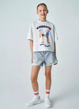 Джинсовые шорты для девочек, Голубой