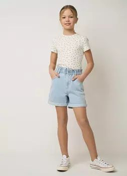 Джинсовые шорты для девочек, Голубой