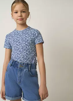 Джинсовые шорты для девочек, Синий