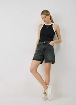 Джинсовые шорты, Серый