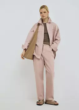 Джинсы Balloon с высокой посадкой, Розовый