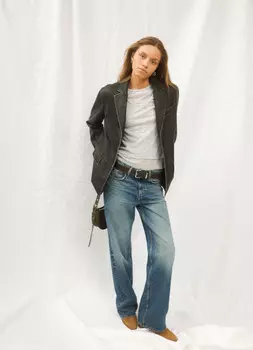 Джинсы Boyfriend, Голубой