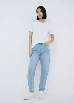 Джинсы Mom, Голубой