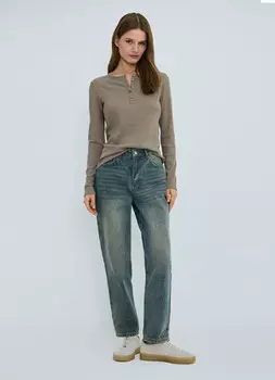 Джинсы Mom, Голубой