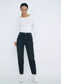 Джинсы Mom, Синий