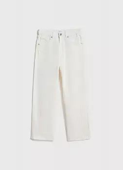 Джинсы объёмного кроя для девочек, Белый