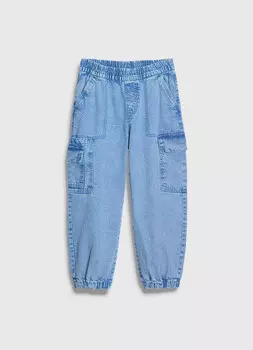 Джинсы с карго-карманами для мальчиков, Синий