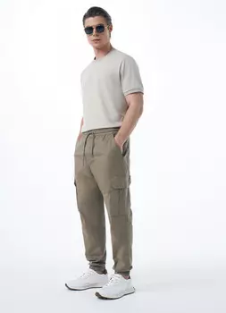 Джоггеры с карго-карманами, Бежевый
