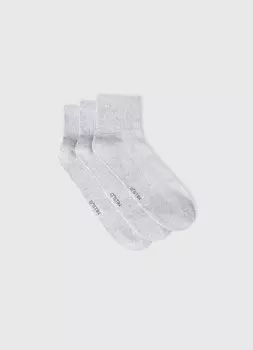 Фитнес-носки с поддержкой стопы, 3 пары, Серый