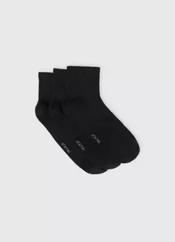 Фитнес-носки с поддержкой стопы, 3 пары, Черный