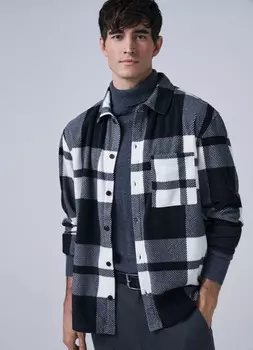 Флисовая рубашка, Белый