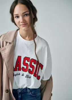 Футболка для девочек, Белый