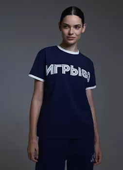 Футболка ИГРЫ O'STIN x Кинопоиск, Синий