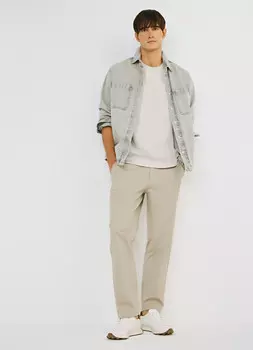 Футболка из текстурной ткани, Белый