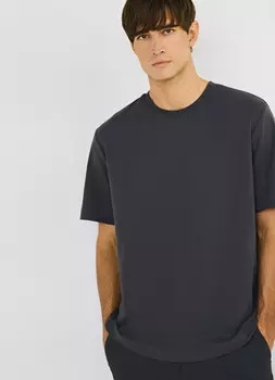 Футболка из текстурной ткани, Серый