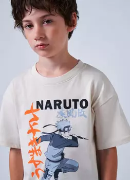 Футболка Naruto для мальчиков, Бежевый