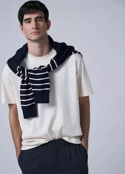 Футболка из мерсеризованного хлопка, Белый