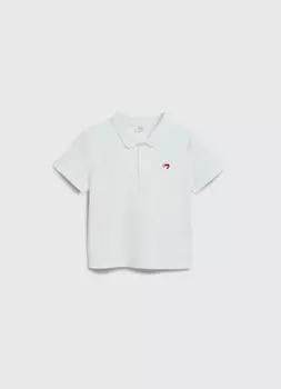 Футболка-поло для девочек, Белый