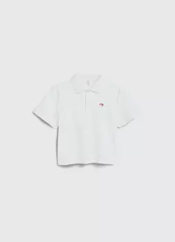 Футболка-поло для девочек, Белый