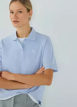 Футболка-поло, Голубой
