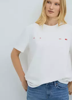 Футболка с декором, Белый