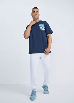 Футболка с фотопринтом, Синий