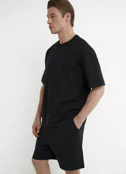 Футболка с карманом, Черный