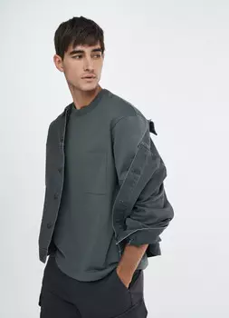 Футболка с карманом, Зеленый