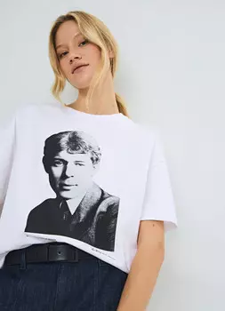 Футболка с портретом Есенина O'STIN x Яндекс Книги, Белый