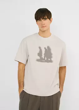 Футболка с принтом, Белый