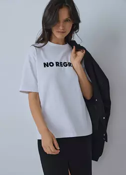 Футболка с принтом, Белый