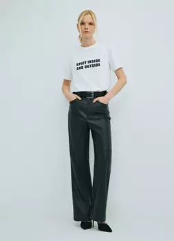 Футболка с принтом, Белый