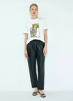 Футболка с принтом, Белый