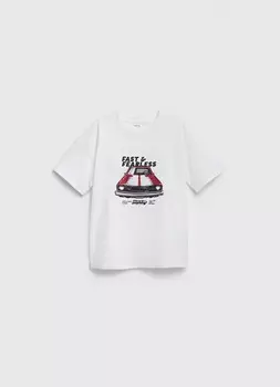 Футболка с принтом для мальчиков, Бежевый