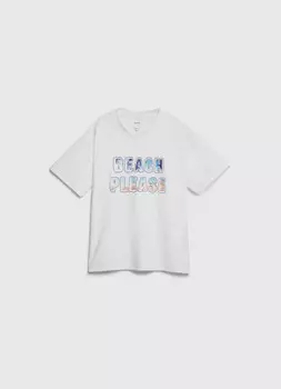 Футболка с принтом для мальчиков, Бежевый