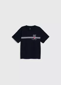 Футболка с принтом для мальчиков, Черный