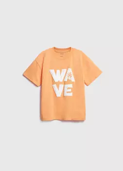 Футболка с принтом для мальчиков, Оранжевый