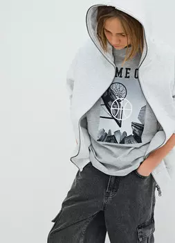 Футболка с принтом для мальчиков, Серый