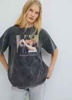 Футболка с принтом Друзья, Серый