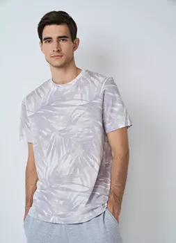 Футболка с принтом, Фиолетовый