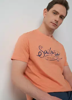 Футболка с принтом, Розовый