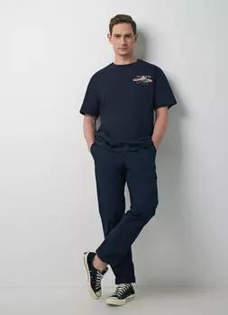 Футболка с принтом, Синий